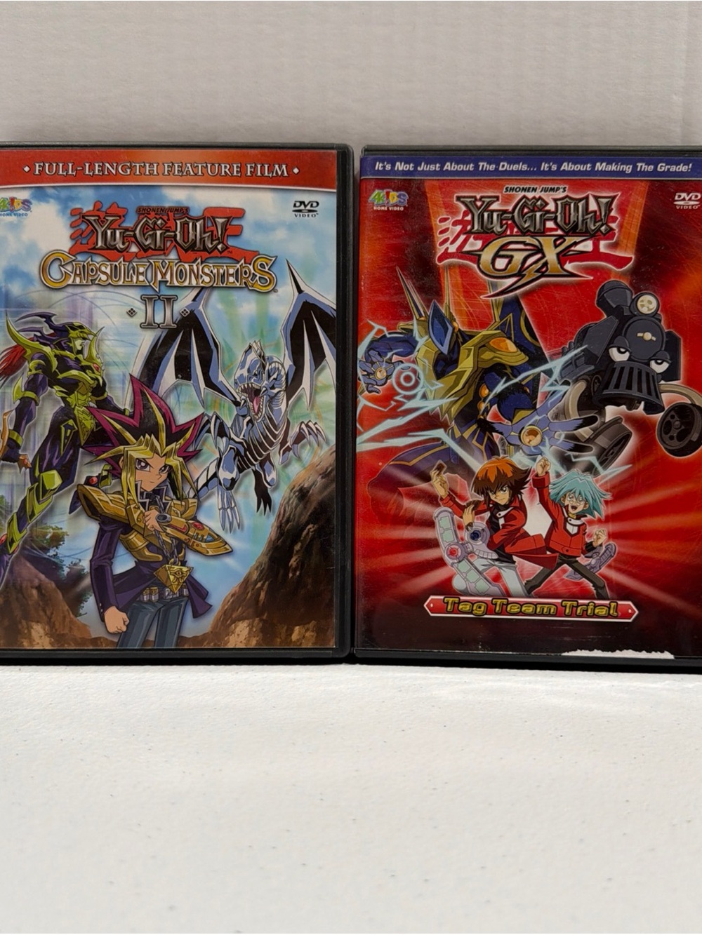 Yu-Gi-Oh: Lot Of 2 DVD’s Capsule Monsters Part 2 - Rare & GX Tag Team Trail